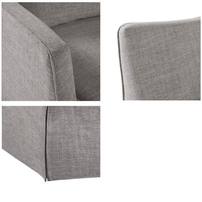 Traditional Design London Skirted Swivel Chair