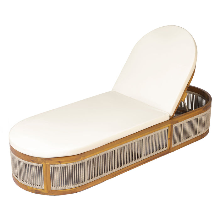 Chaise Lounge Set With Side Table