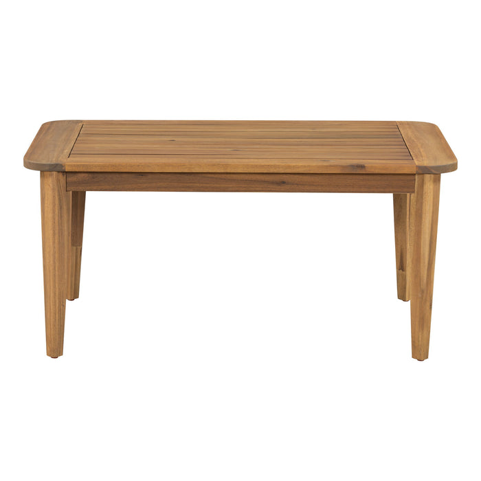 Westin - Outdoor Acacia Wood Coffee Table - Teak / Beige
