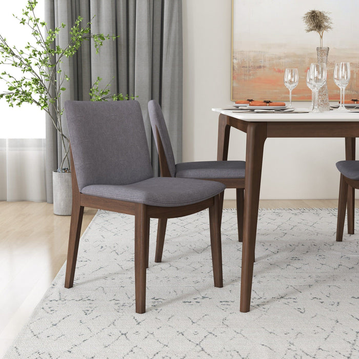 Laura - Mid-Century Modern Solid Wood Dining Chair (Set of 2)
