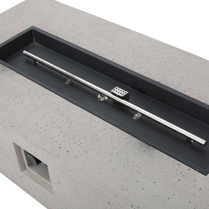 Modern Rectangle Fire Table 50, 000 Btu