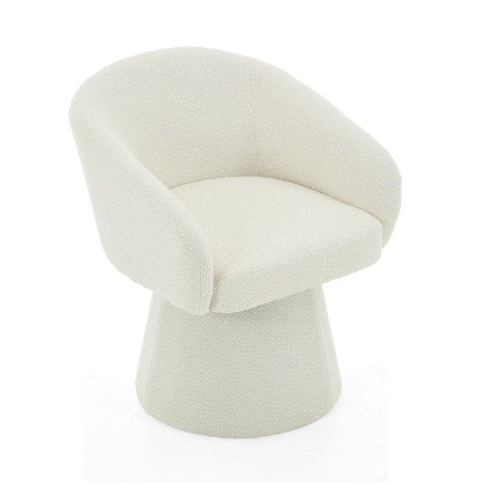 Modern Swivel Accent Chair With Ergonomic Barrel Design