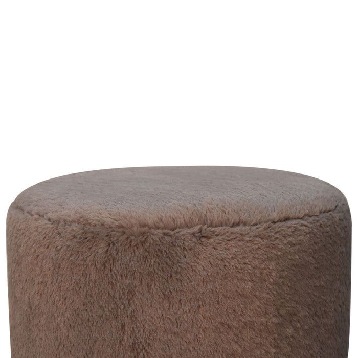 Round Ball Footstool - Mocha