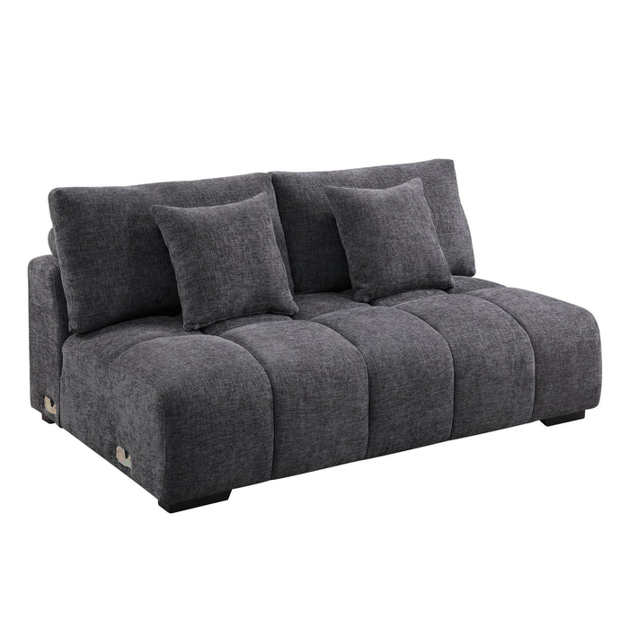 Chosen - Sectional Sofa With Toss Pillows And Chaise
