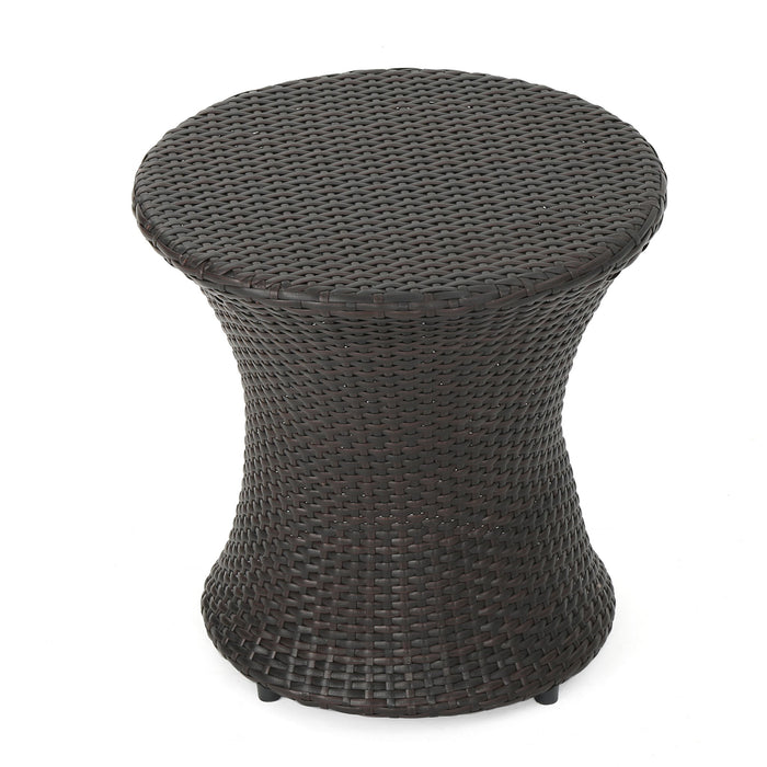 Thrive - Hourglass Rattan Table With No Glass Top