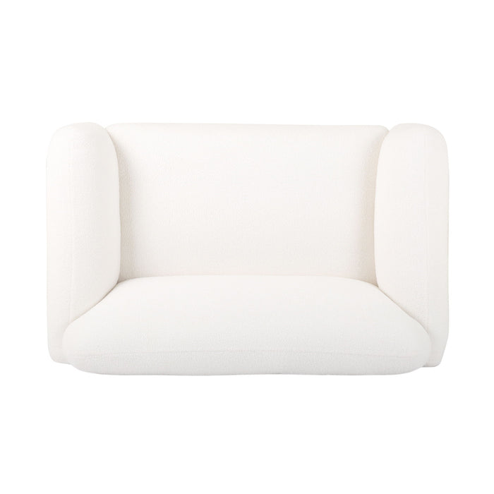 Sway - Upholstered Loveseat With Wood Legs And Round Arms