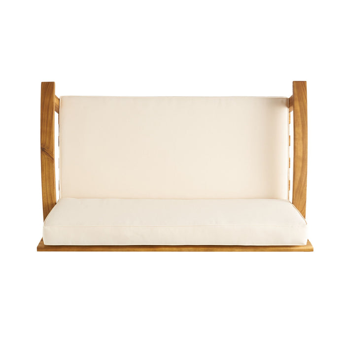 4 Person Outdoor Seating Group With Cushions Comfortable Patio Set - Teak