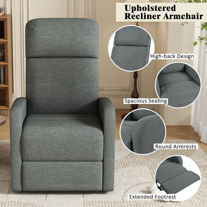 Modern Recliner Manual, Home Theater Chair With Adjustable Backrest
