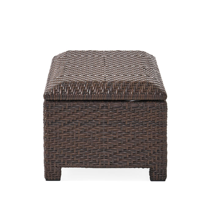 Santiago - Wicker Storage Bench - Brown Multi