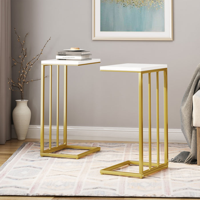 Modern Glam C - Shape End Table