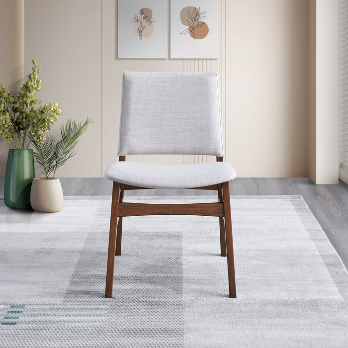 Gusto - Dining Chair (Set of 2) - Brown / Light Gray