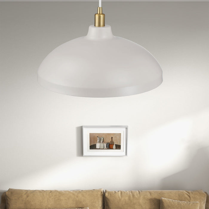 Astral - Single Light Pendant Lamp For Entrance Kitchen Island - Gold / White