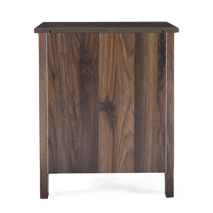 Titeca - Contemporary Wood 2 Drawer Nightstand