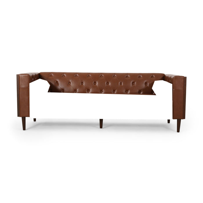 Contemporary 3 Seater Sofa With Tufted Design