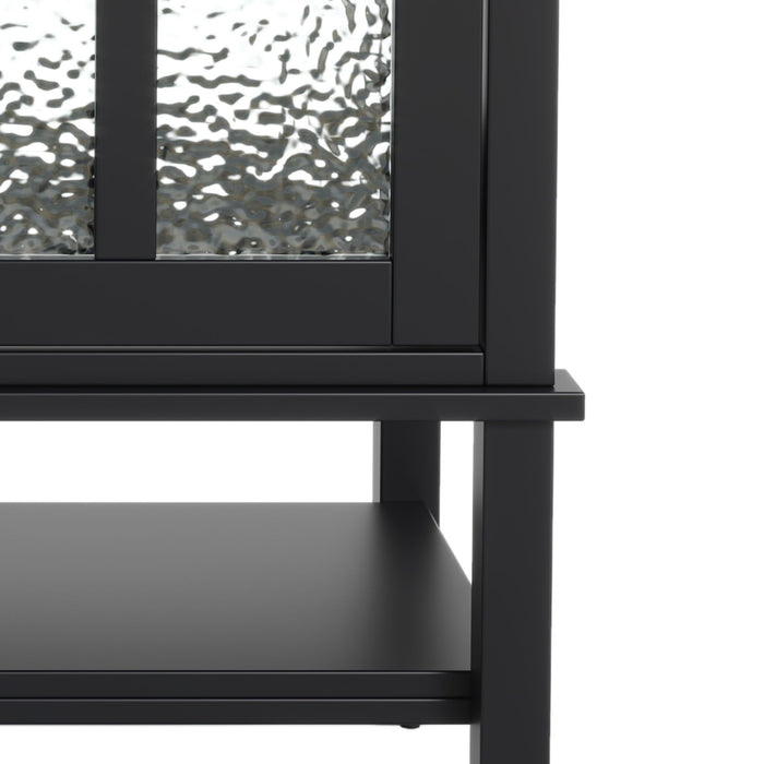 Bathroom Vanity With Ceramic Sink, Adjustable & Open Shelf