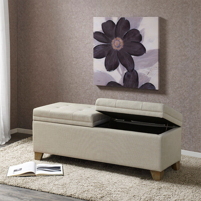 Soft Close Upholstered Storage Bench, Convenient Design