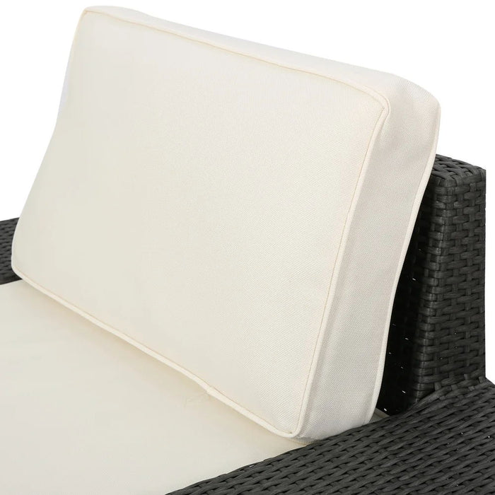 Santa Cruz - Outdoor 8 Piece Sectional Set - Dark Brown