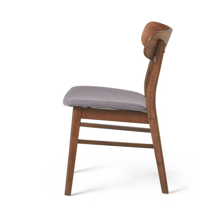 Elegant Fabric Dining Chair With Cushioned Seat