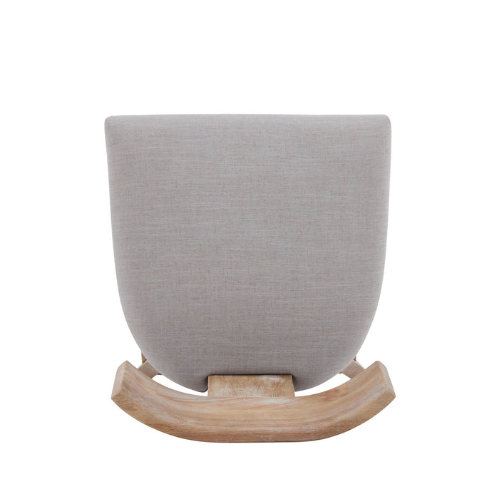 Upholstered Counter Height Bar Stools With Solid Rubber Wood Frame (Set of 2)