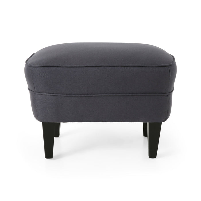 Enchante - Living Room Set With Tufted Back Club Chair And Ottoman