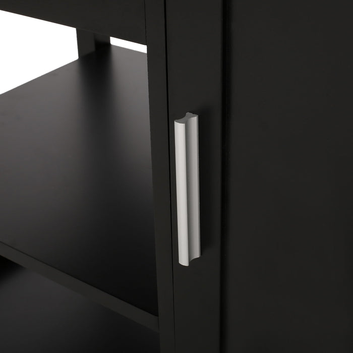 Contemporary Design Kitchen Cart With Wheels