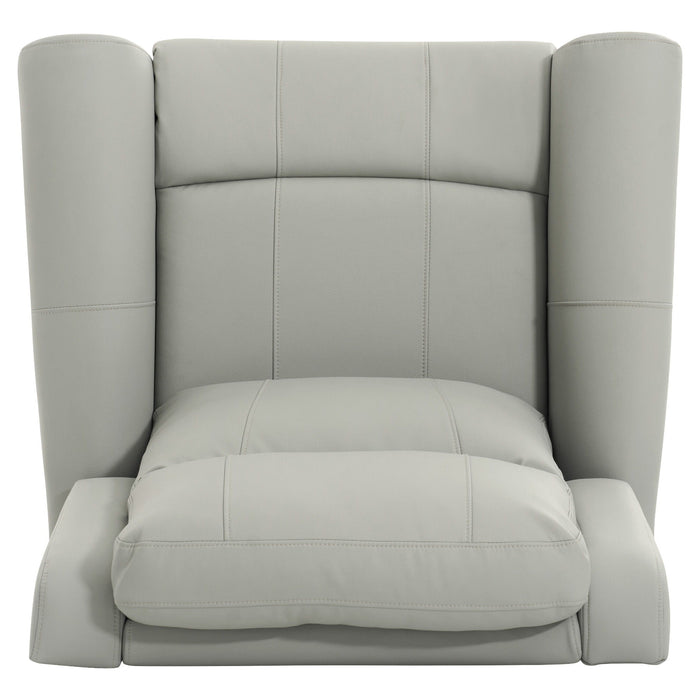 Manual Recliner Chair With 270 Degree Swivel, Massage & Heating, Dual Reclining Positions