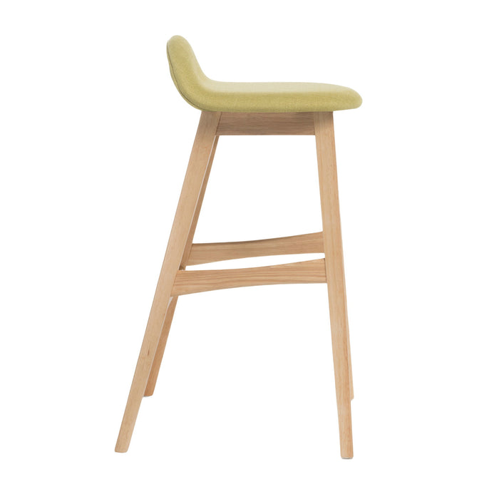Contemporary Bar Stool With Stylish Seat And Small Backrest