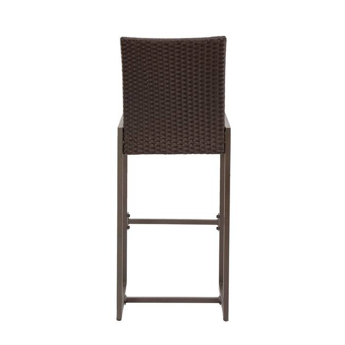 Outdoor Barstool With Hand Crafted Details (Set of 2)