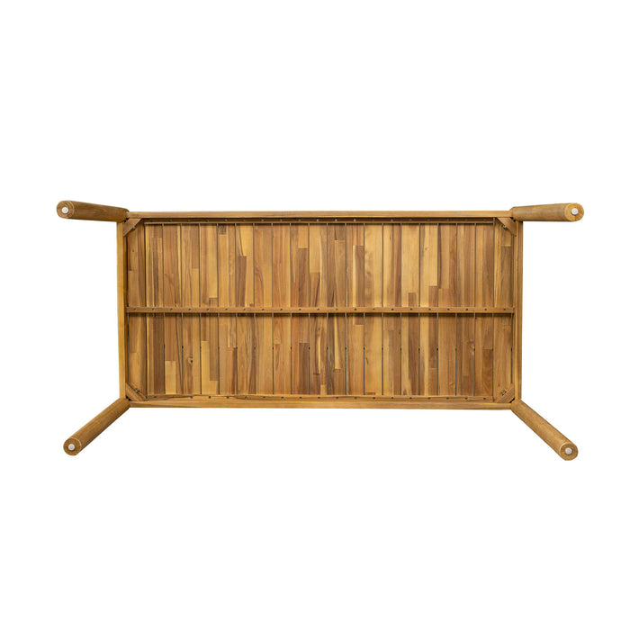Classic Patio Dining Table, Acacia Wood - Light Teak