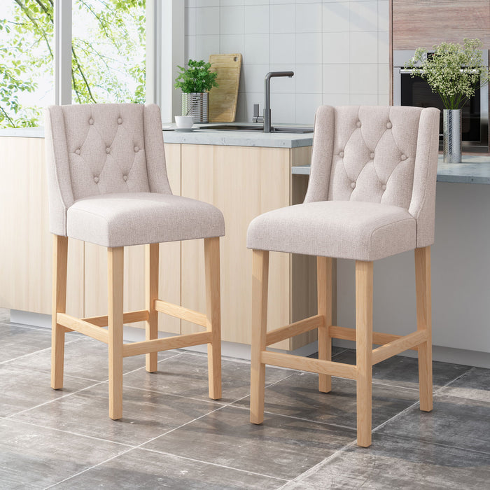Ethereon - Tufted Counter Stool (Set of 2)