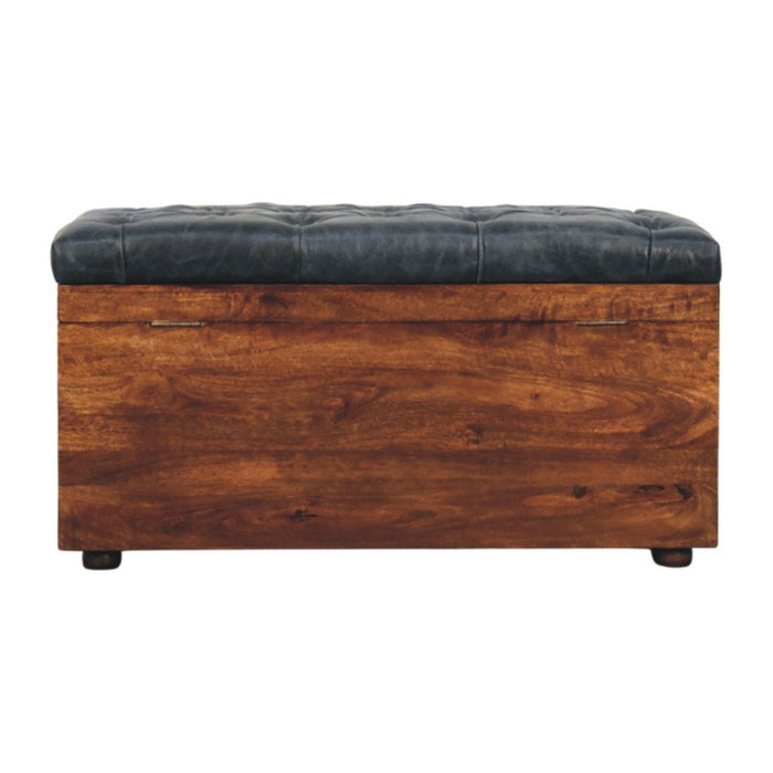 Buffalo - Leather Storage Trunk