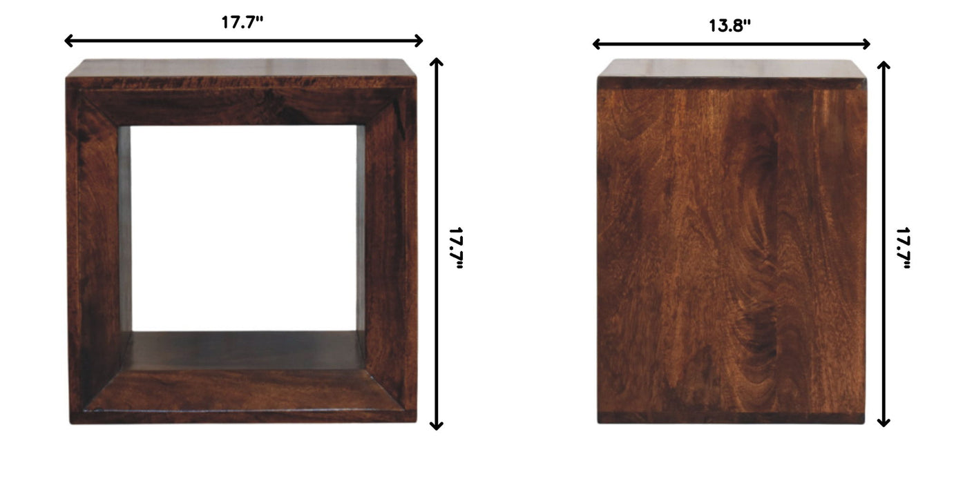 Solis - Open Side Table - Brown