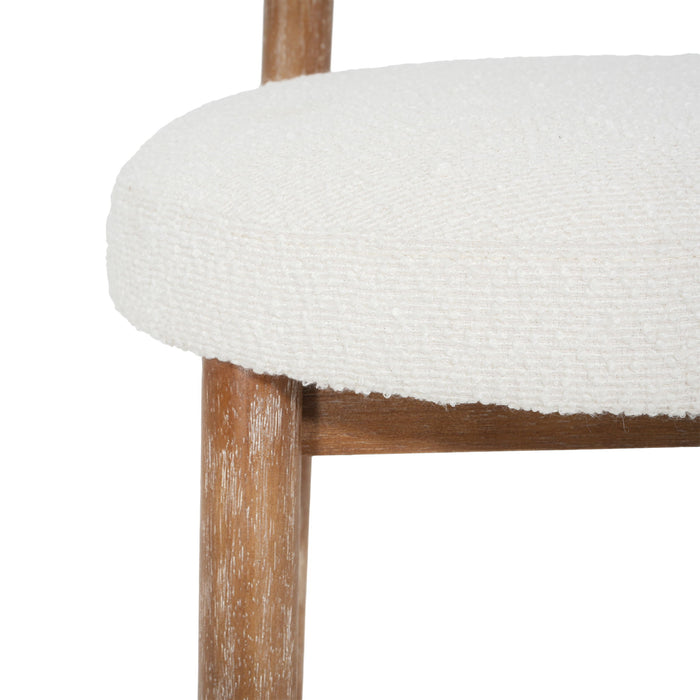 Counter Stool For Kitchen, Dining & Cafe (Set of 2) - Natural / Beige