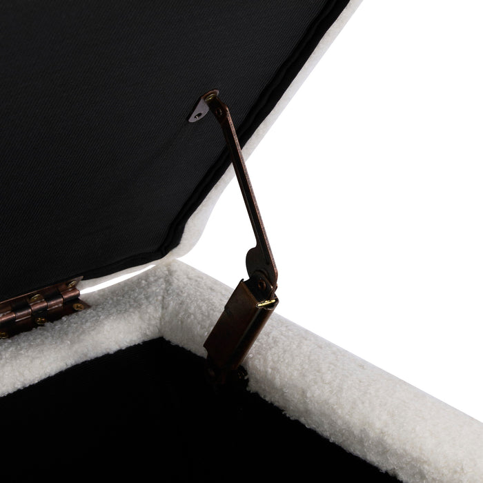 Storage Ottoman With Flip Top Lid