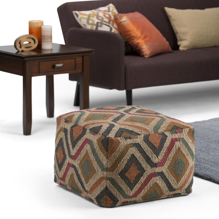 Johanna - Handcrafted Square Pouf