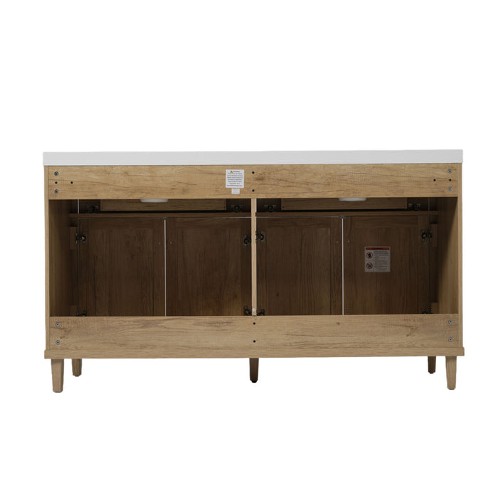 Bathroom Vanity With Double Sink, Large Storage Space