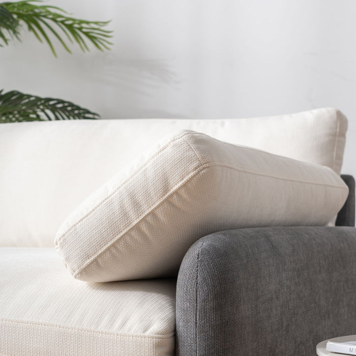 Oversized Single Sofa Chair Wide And Deep Seat, Modern Upholstered Comfy Blocking Couch Lounge With Pillows