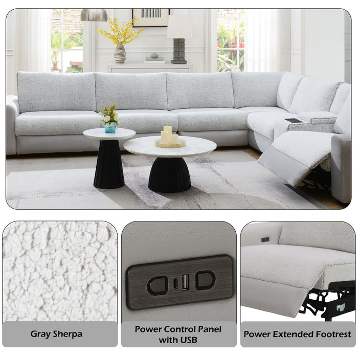 Tarrance - Modular Power Recliner Sectional - Gray
