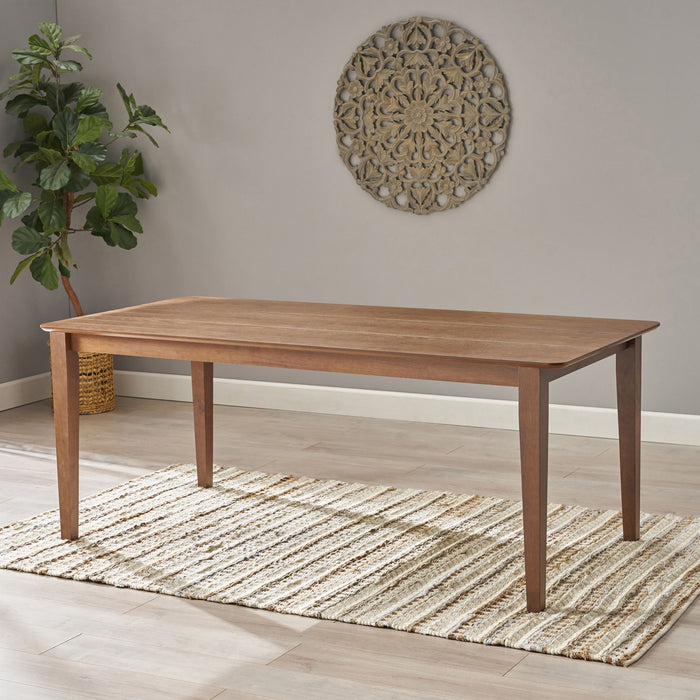 Farmhouse Charm Dining Table With Square Leg