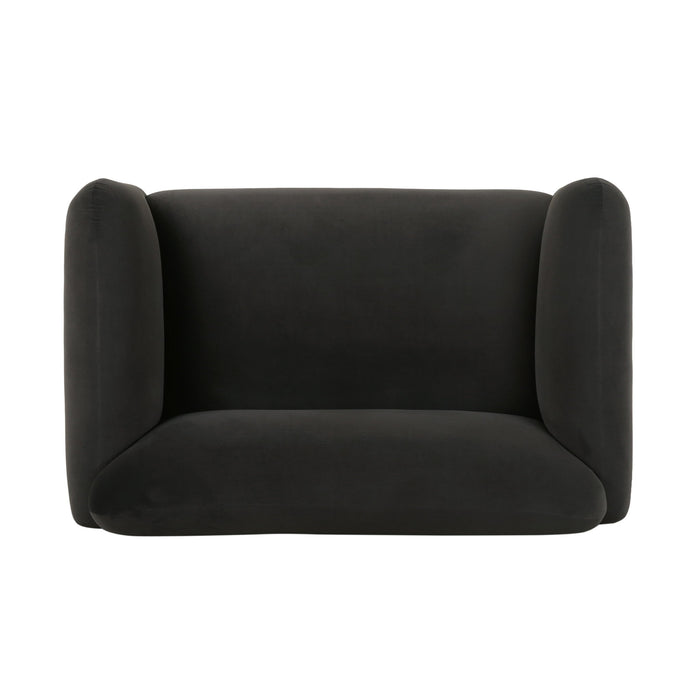 Sway - Upholstered Loveseat With Wood Legs And Round Arms