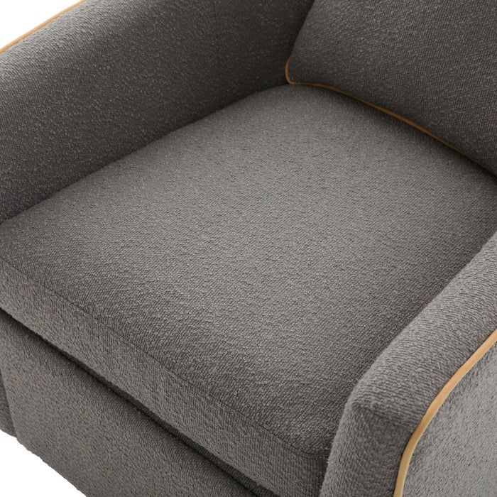 Swivel Accent Chair, Rotating Base, For Living Room