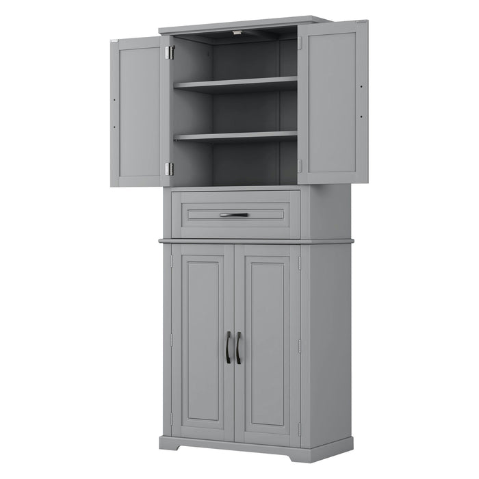Bathroom Storage Cabinet With Multifunctional Storage Space, Drawer With Slide Rails, Adjustable Shelf