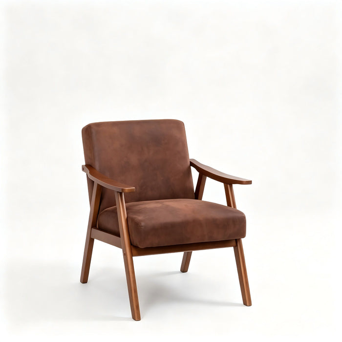 Accent Chair, Classic Mid Century Modern For Extra Seating