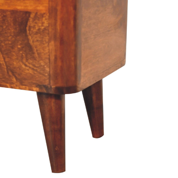 Lid Up Storage Stool - Brown