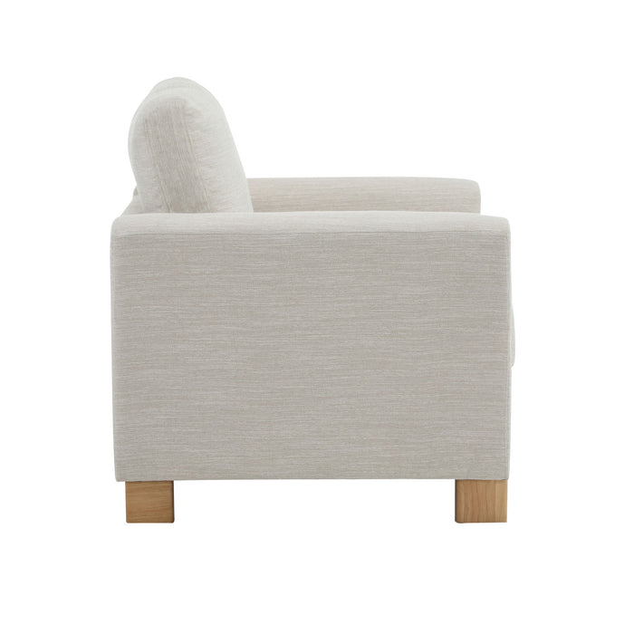 Harmonia - Classic Fabric Upholstered Armchair With Rubber Wood Frame
