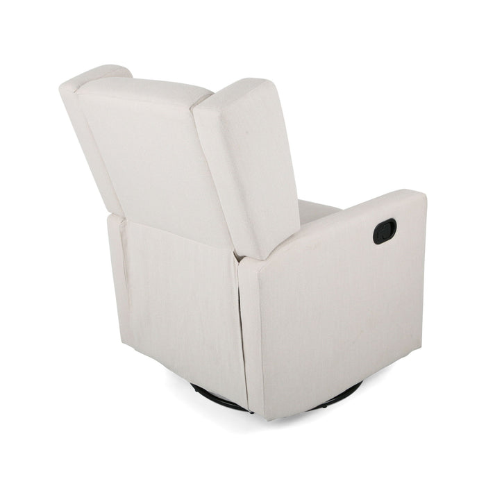 Landau Contemporary Fabric Upholstered Swivel Recliner