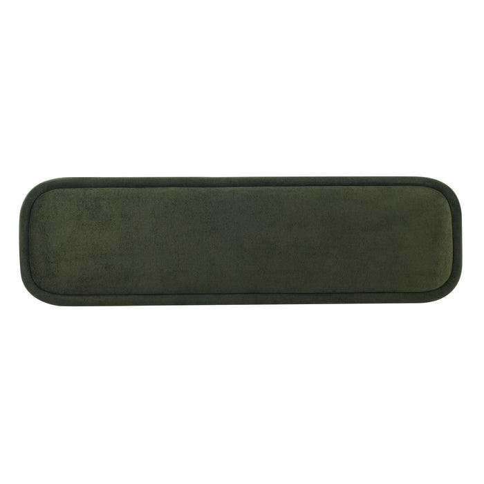 Indoor Upholstered Dining Bench - Green