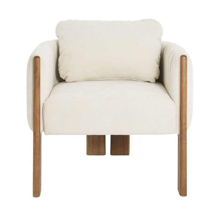 Upholstered Dining Chair With Vertical Channel Tufting