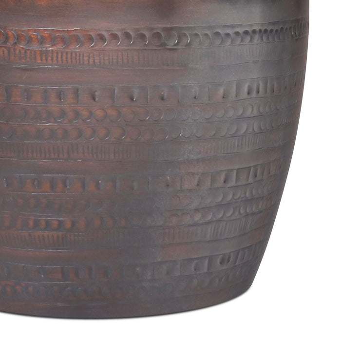 Johnsen - Handcrafted Large Metal Accent Table