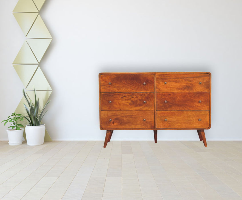 Large Curved Chest - Chestnut